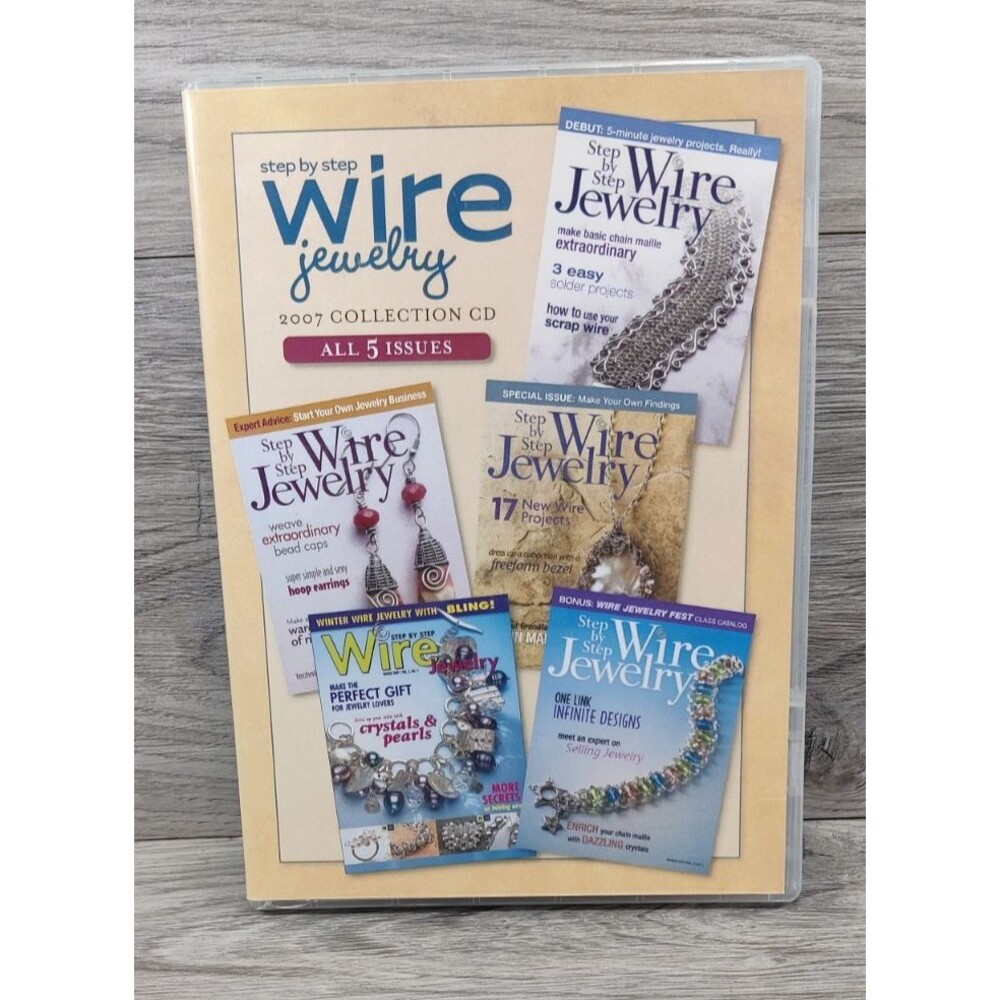 Step by Step Wire Jewelry 2007 Collection CD 5 Issues-Pre-owned.